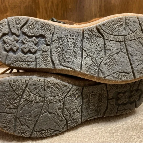 Born Brown Leather Ankle Boots - Picture 9 of 10